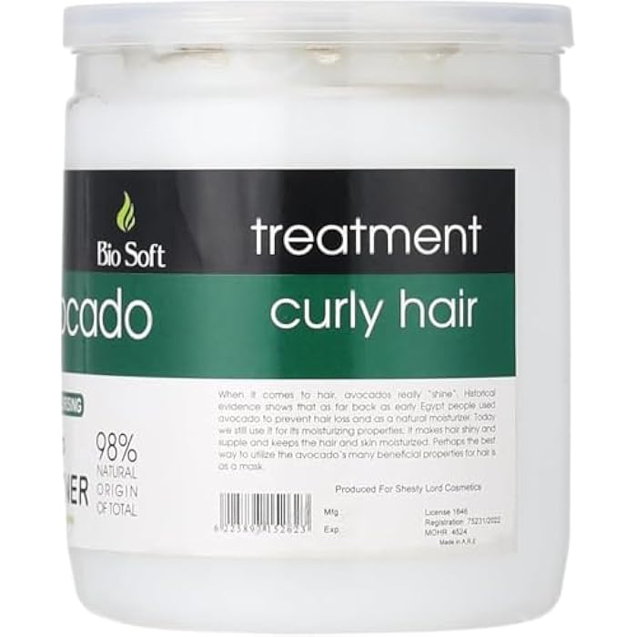 Avocado Hair Conditioner - Deep Conditioning for Curly and Damaged Hair - 98% Natural Formula - No Parabens or Silicones I from Alsafwa Pharmacy - Image 2